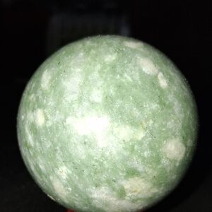 Green and White Jade Sphere